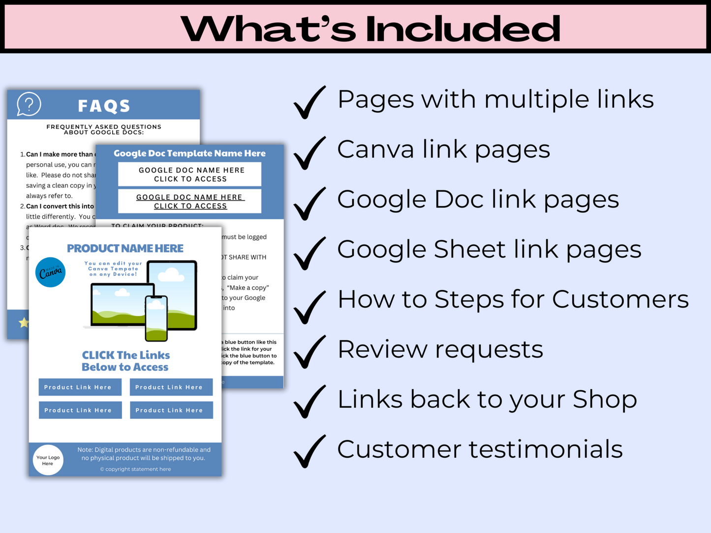 Download Instruction Template for Digital Products