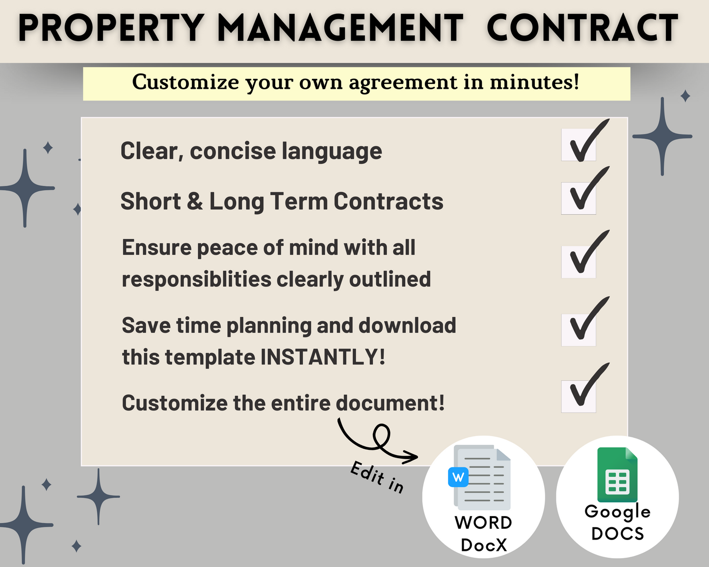 Property Management Agreement Contract