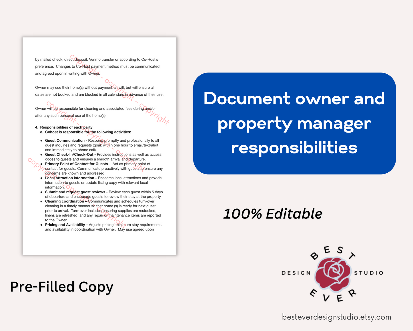 Property Management Agreement Contract