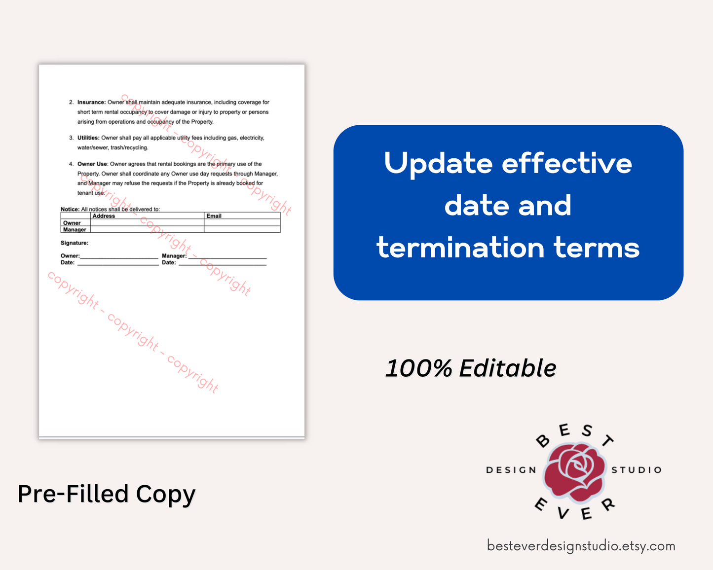 Property Management Agreement Contract