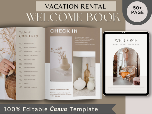 Luxe Airbnb Welcome Book Template