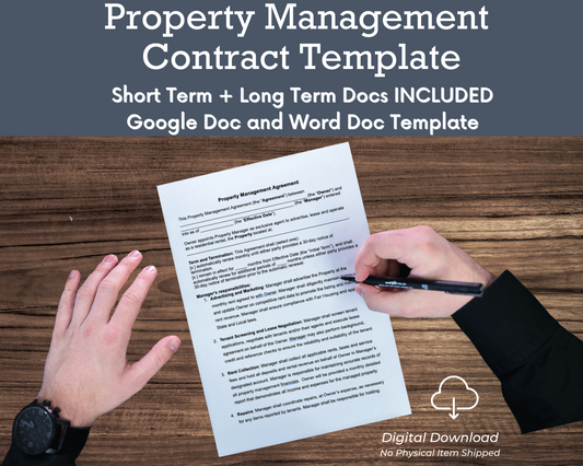 Property Management Agreement Contract