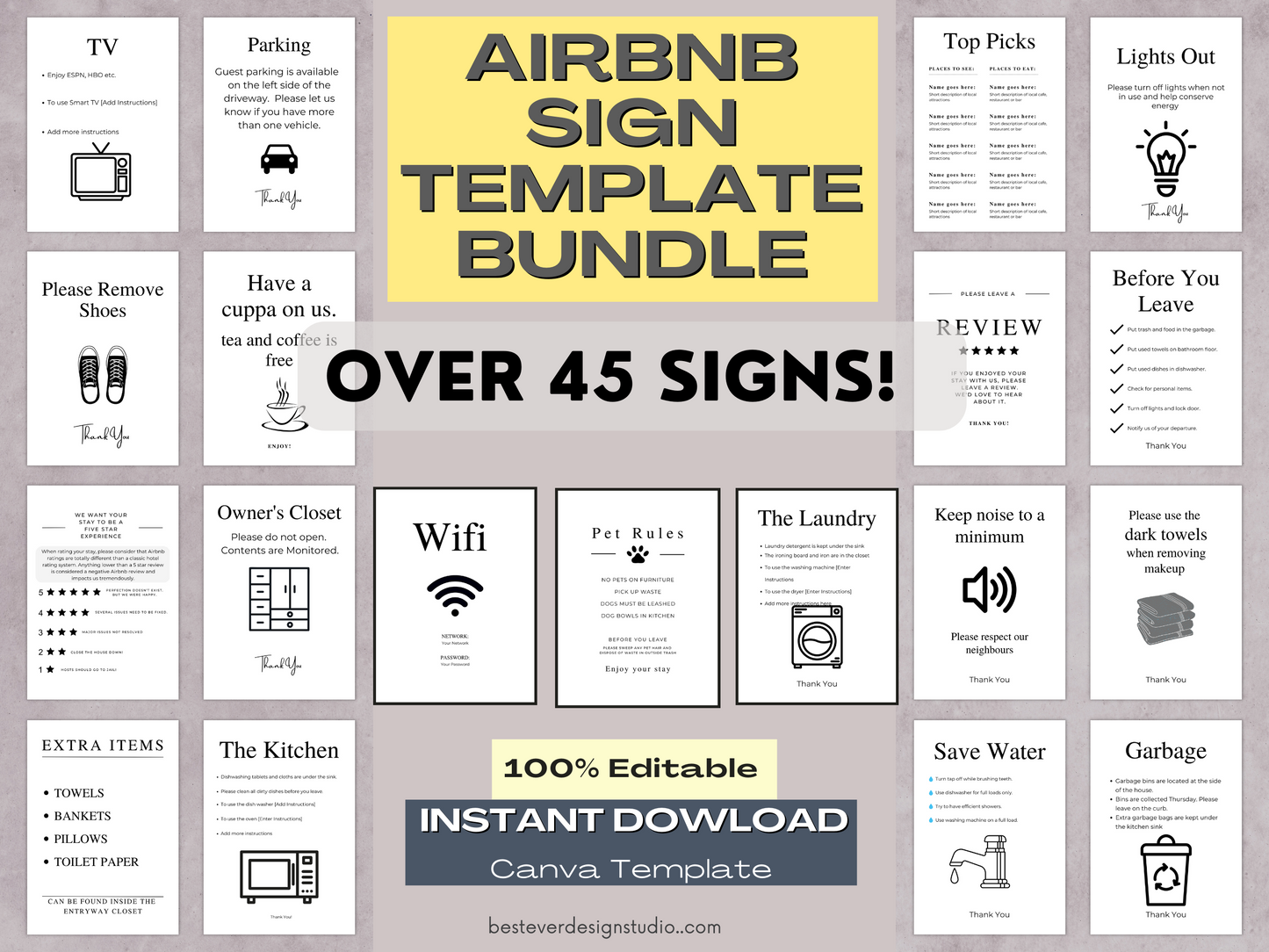 Airbnb Sign Bundle