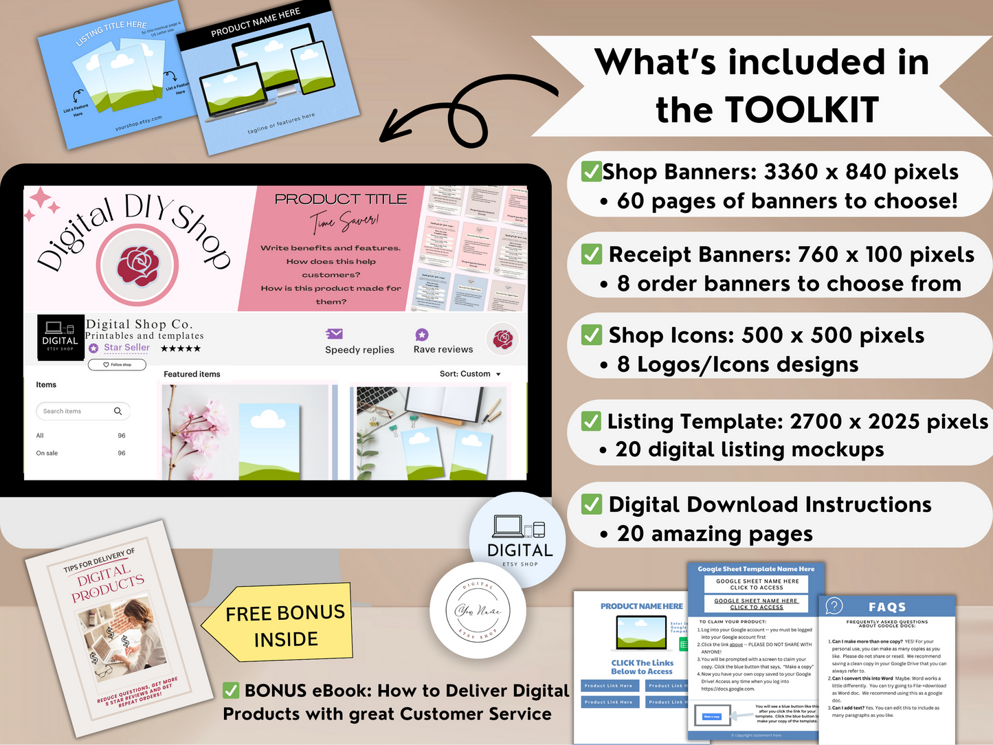 Digital Product Starter Kit with PLR Templates