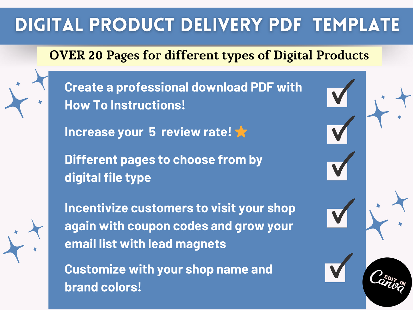 Download Instruction Template for Digital Products