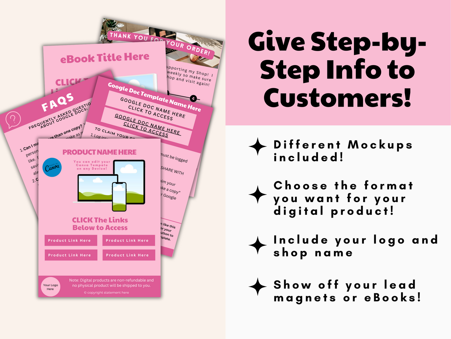 Download Instruction Template for Digital Products