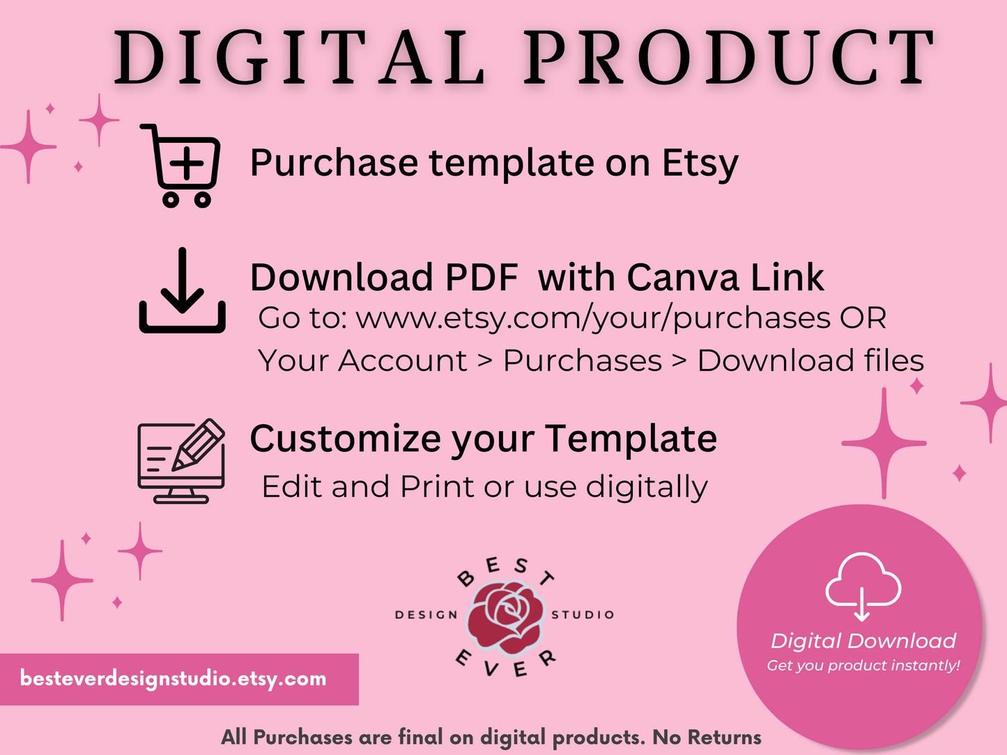 Download Instruction Template for Digital Products