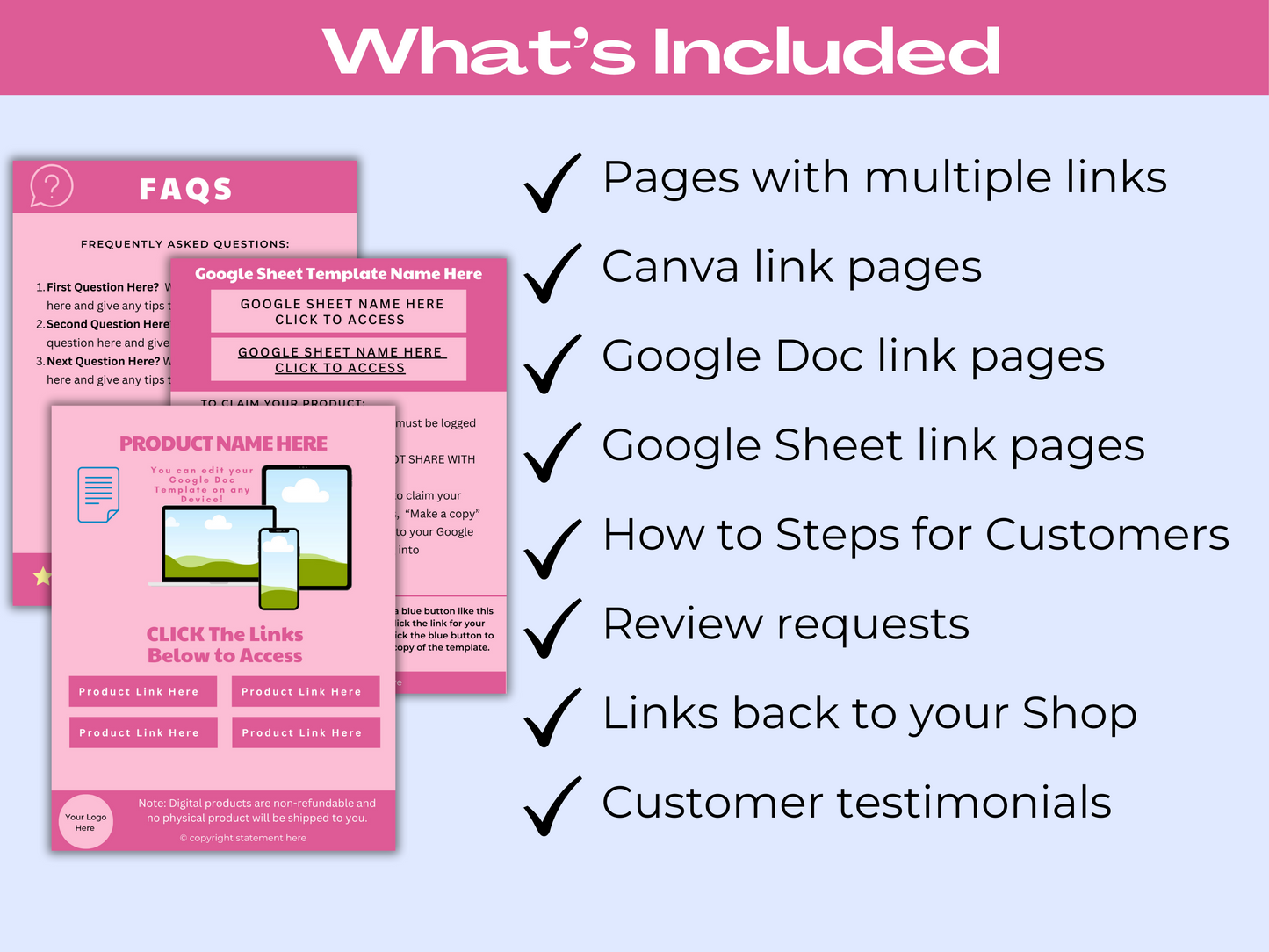 Download Instruction Template for Digital Products