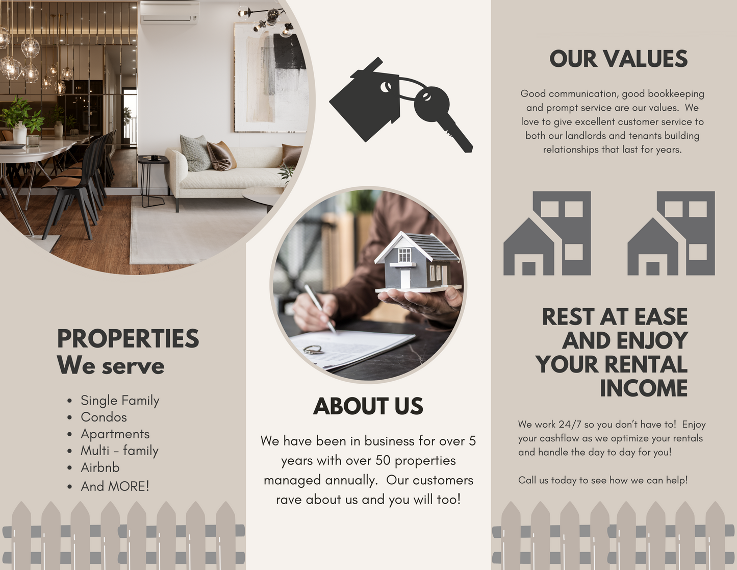 Property Management Services Brochure Flyer