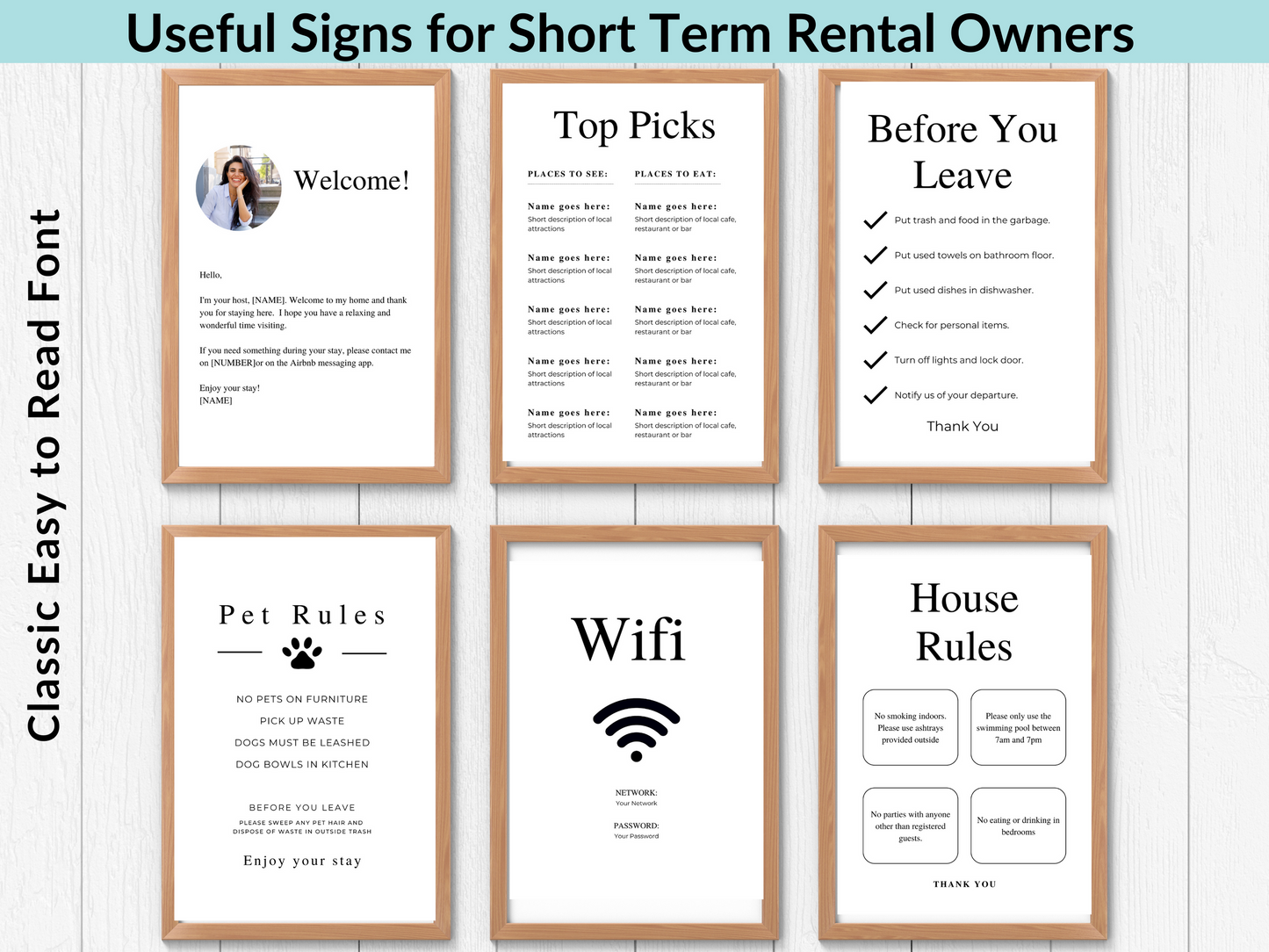 Airbnb Sign Bundle