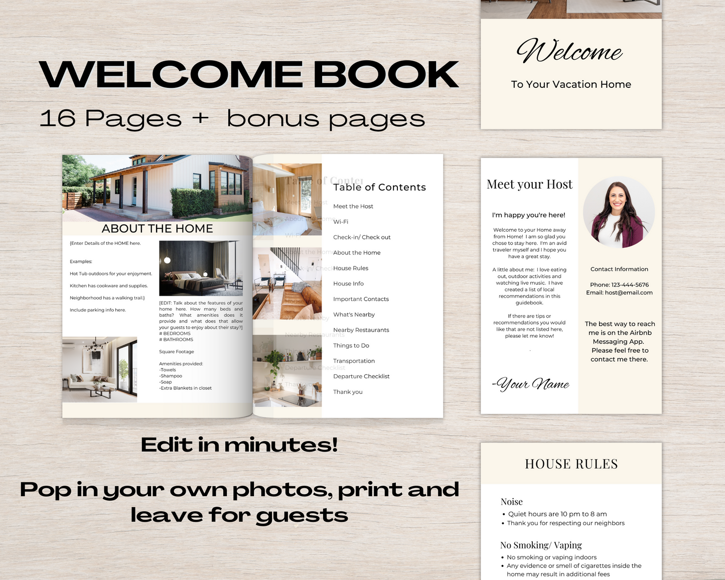 Airbnb Welcome Book Template - Classic