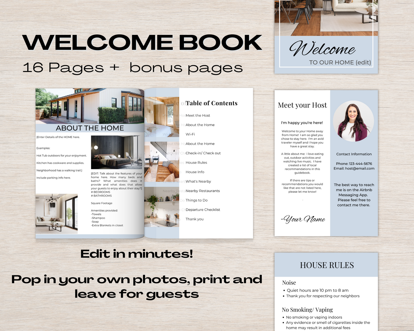 Airbnb Welcome Book Template - Classic