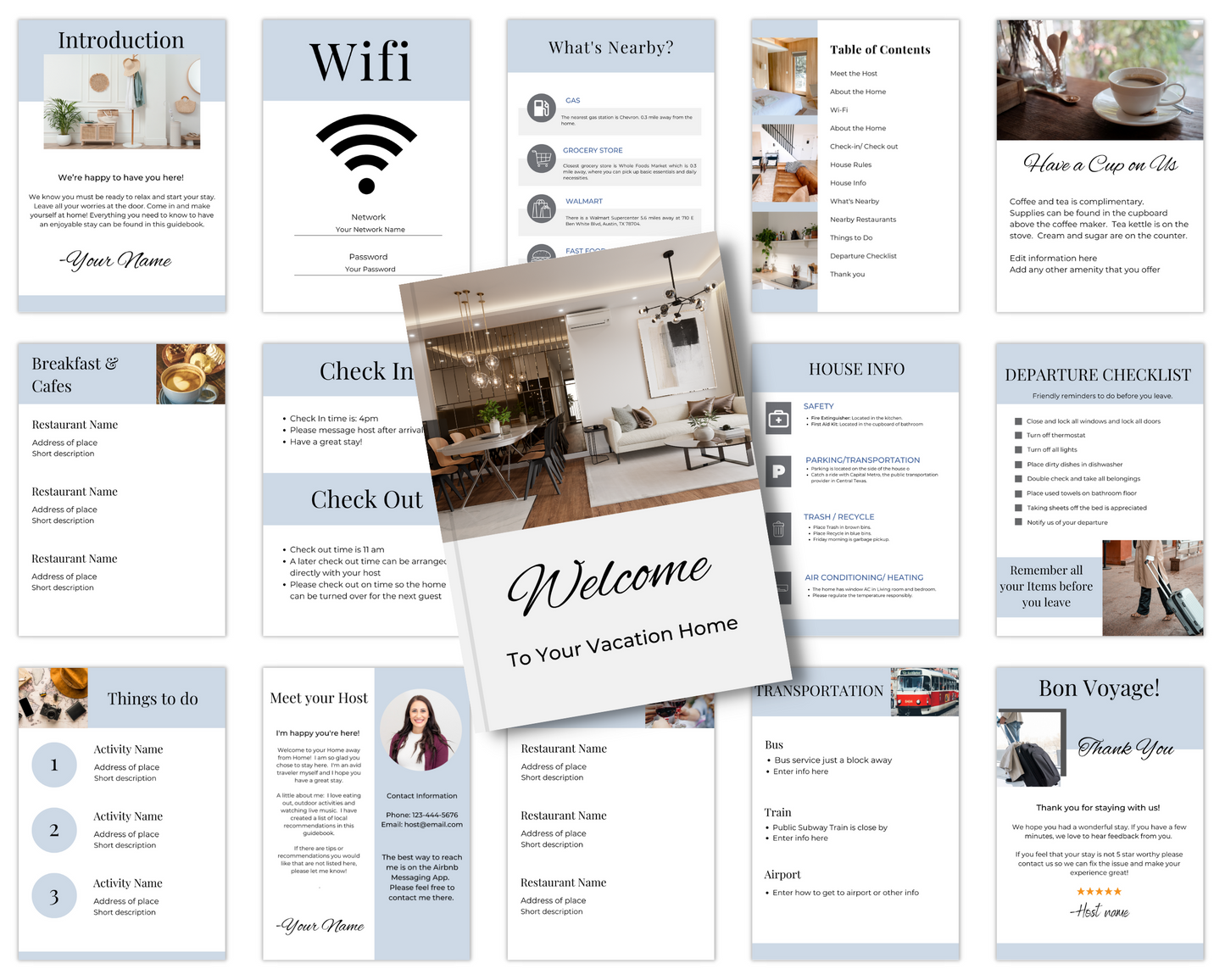 Airbnb Welcome Book Template - Classic