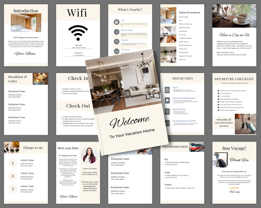 Airbnb Welcome Book Template - Classic