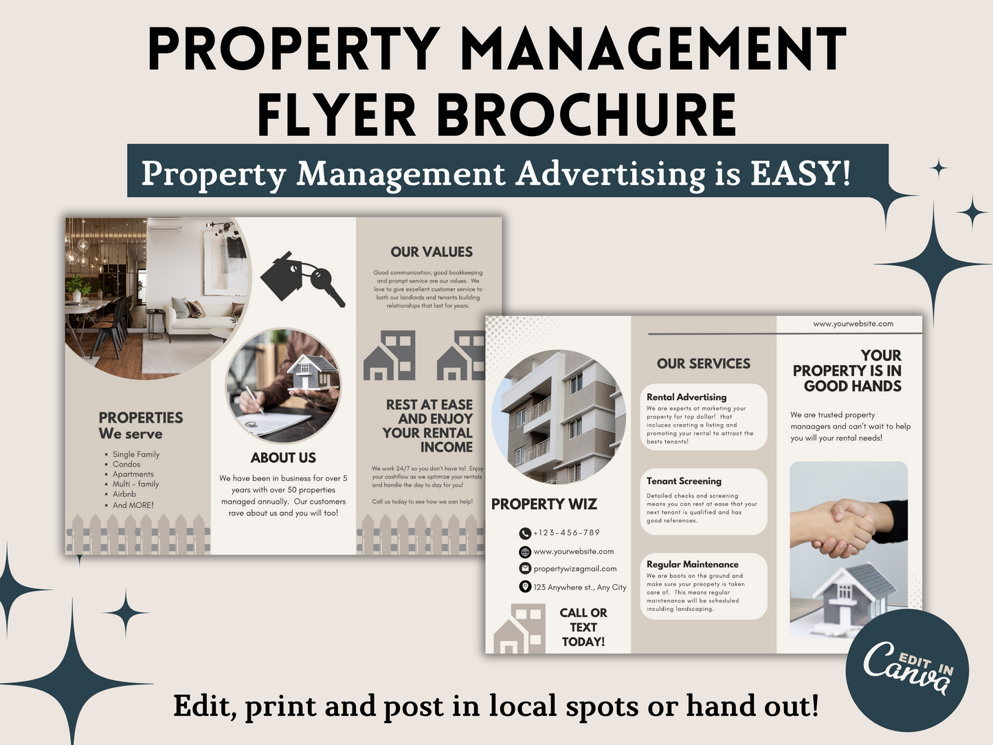 Property Management Services Brochure Flyer