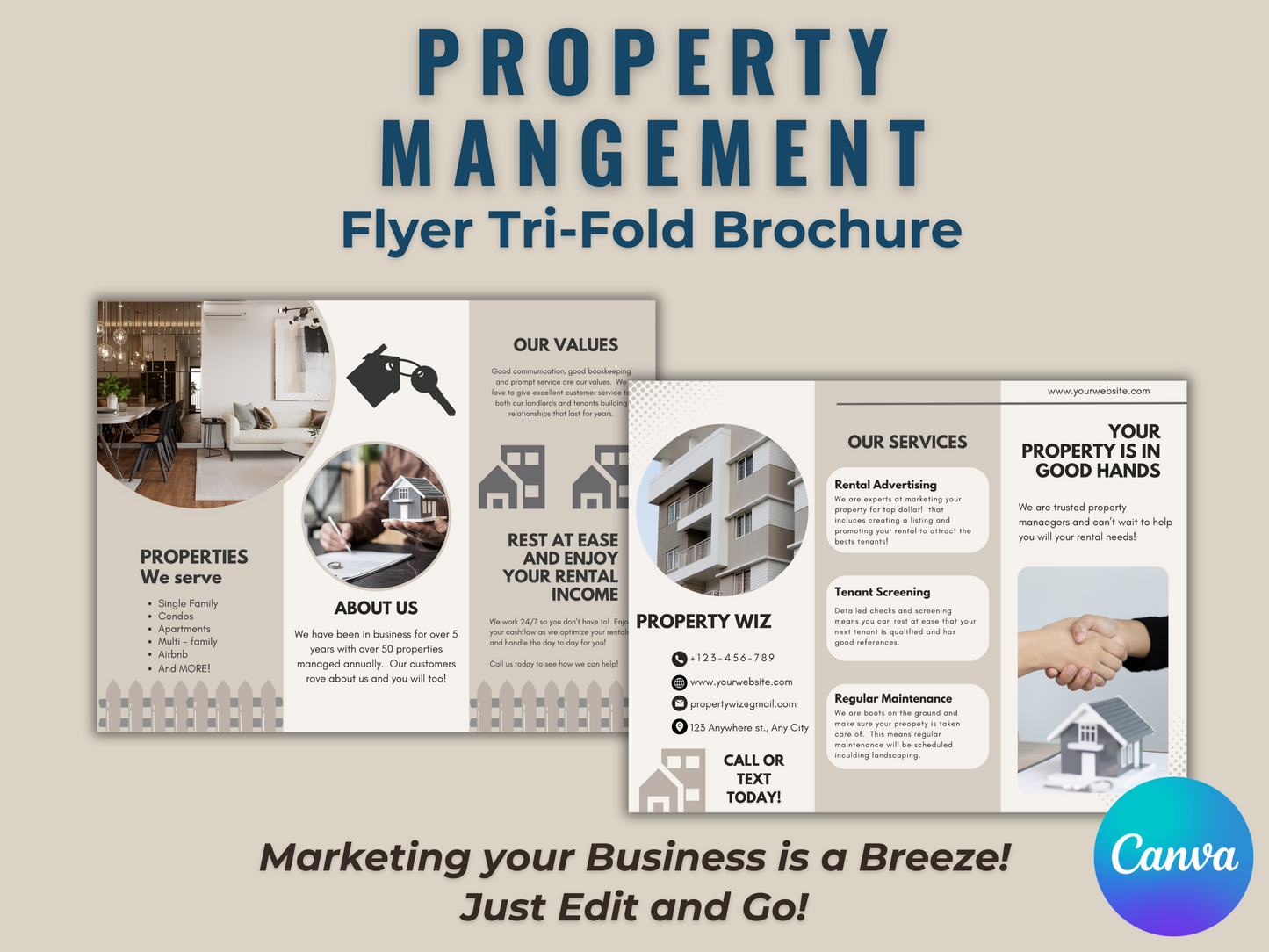 Property Management Services Brochure Flyer