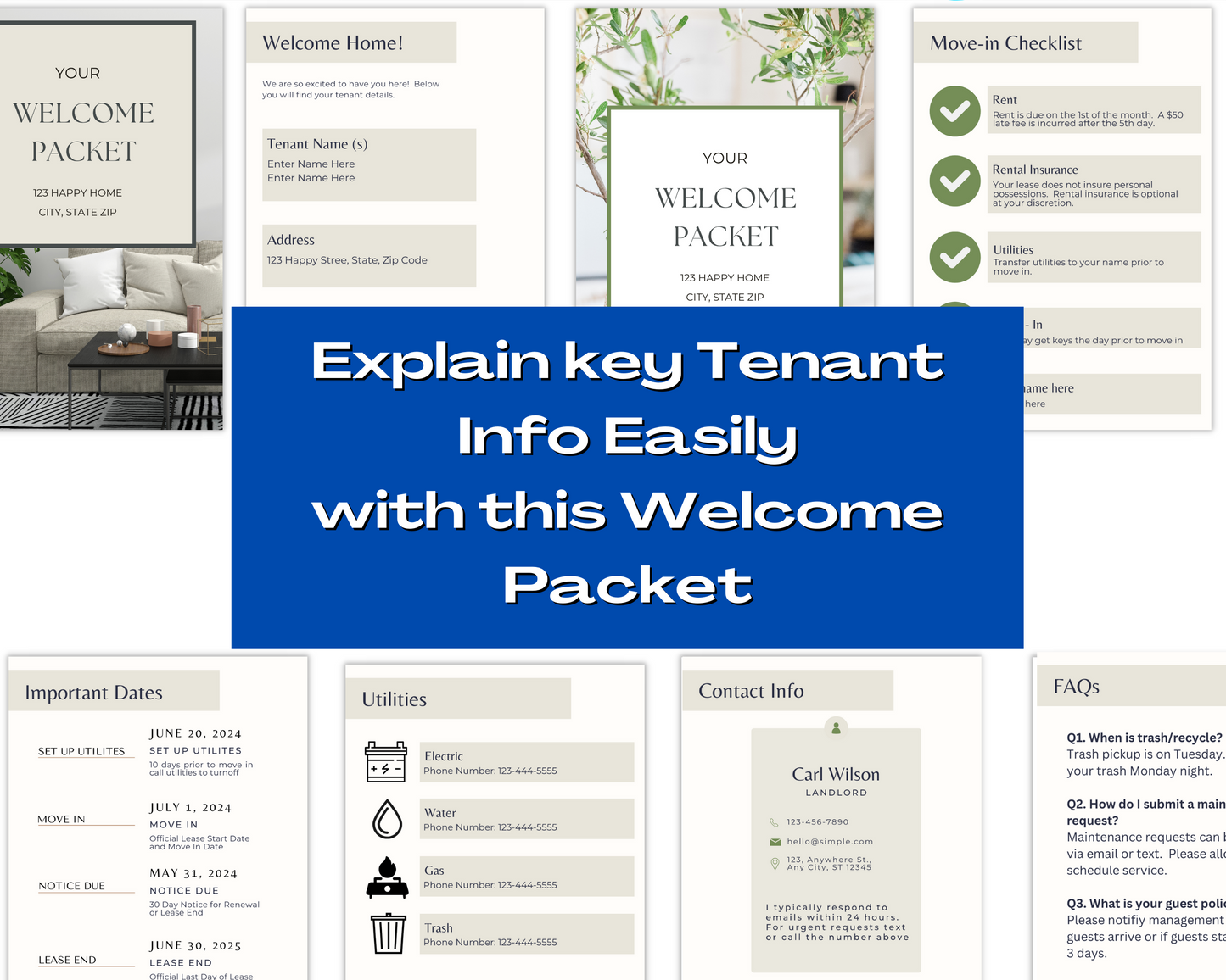 Tenant Welcome Packet